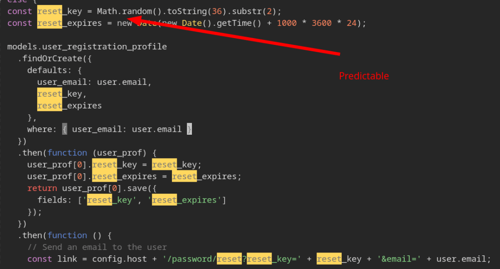 Code with predictable Math.random()